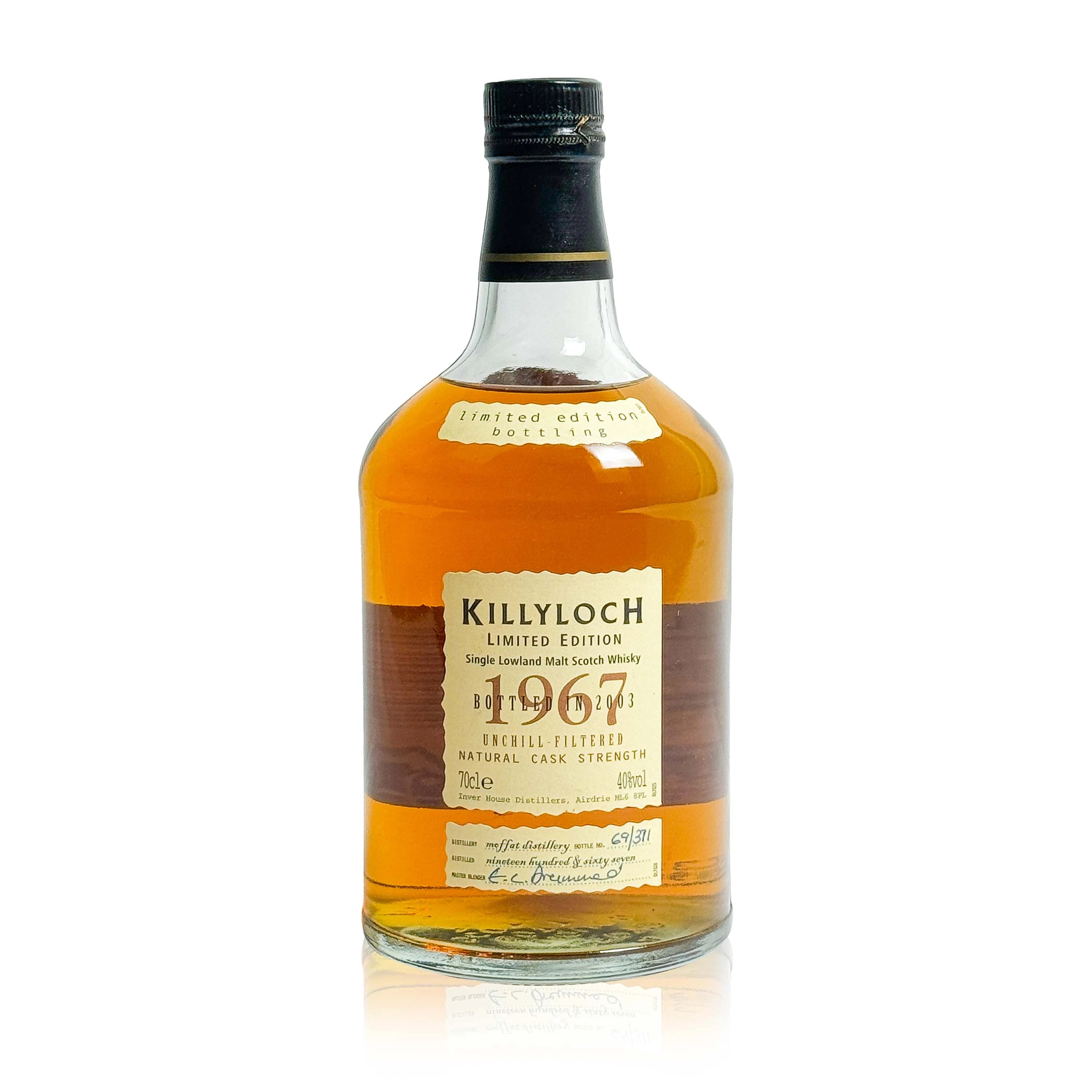 Killyloch 1967 36 Years Single Lowland Malt Scotch Whisky
