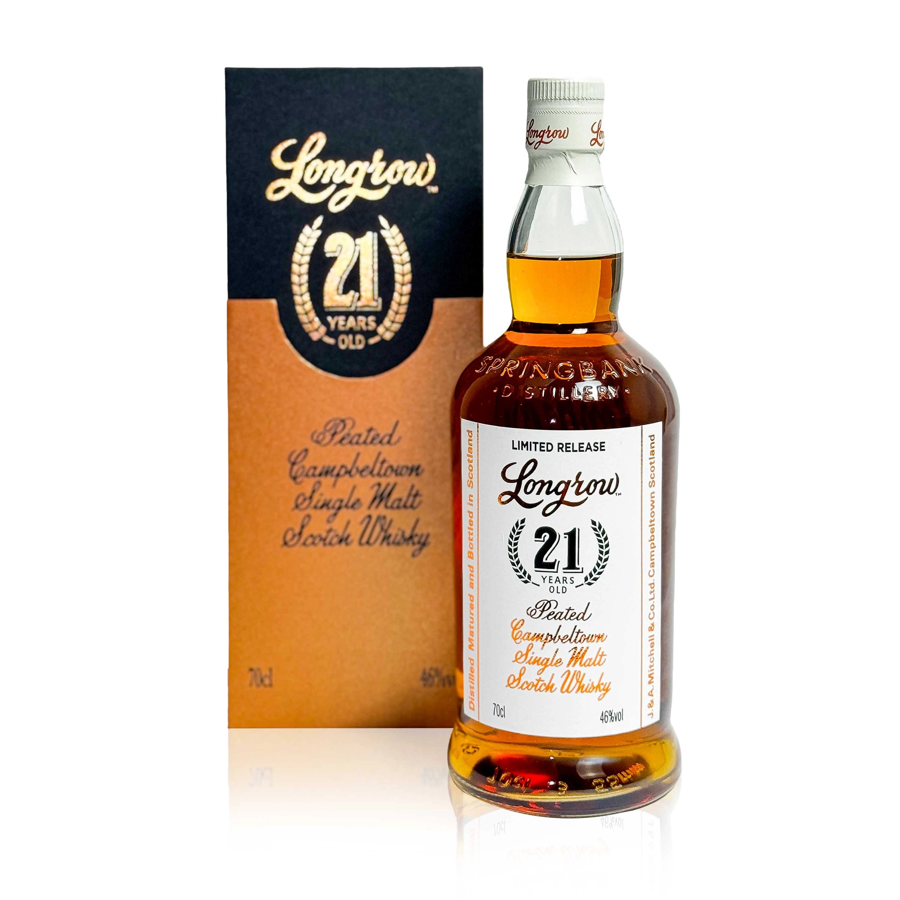 Longrow 21 Years Old Single Malt Scotch Whisky Pack