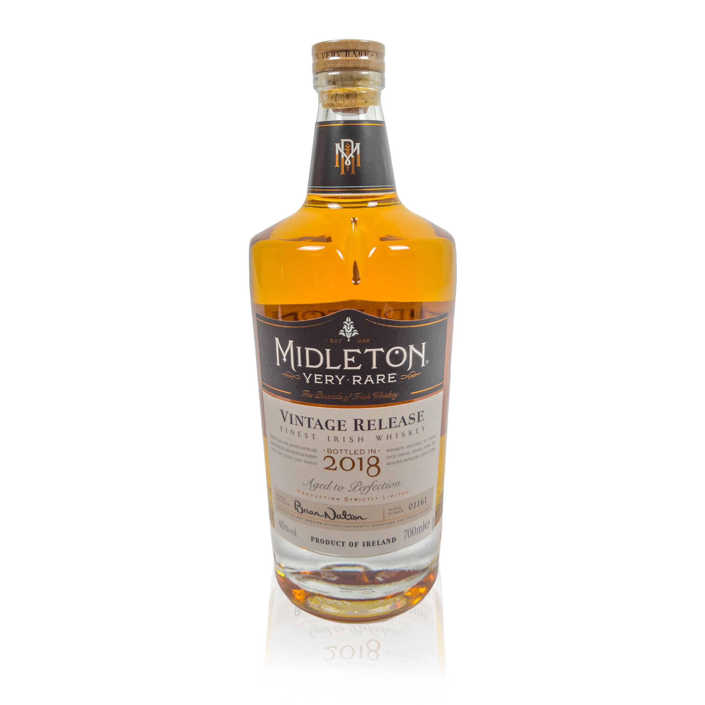 Midleton Very Rare 2018 Vintage Release Finest Irish Whiskey Bottle